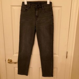 Brand new American Eagle stretch mom jeans - washed black size 2
